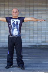 Whole Body Man T poses White Sports Average Standing Street photo references